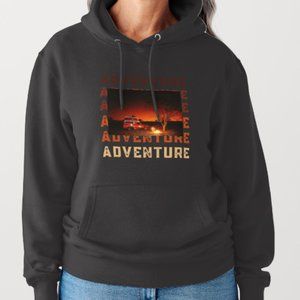 Explore the world with this bold and comfy hoodie
